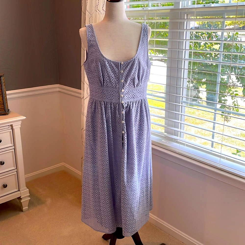 J.Crew Eyelet Midi Dress